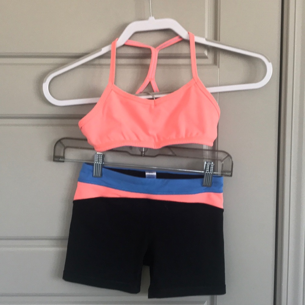 Shorts and bra too